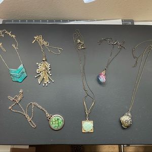 Gold long pendant bundle